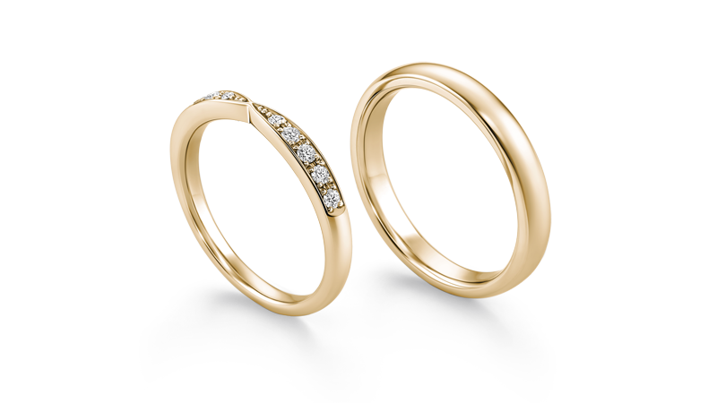 結婚指輪 オリジンビリーフ30R×ヘレネDR102
